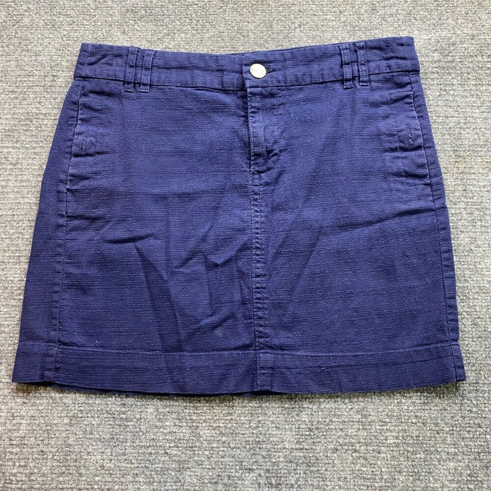 GAP Mini‎ Skirt Womens 2 Navy Preppy Coastal Beach Classic Minimalist Nautical